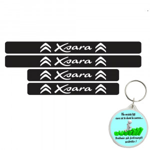 Set 4 protectii praguri auto autoadezive Xsara si breloc Succes, accesorii pentru autoturismul tau - masina v248326