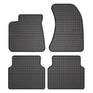 Set 5 covorase auto AUDI A8 D4 (4H2, 4H8, 4HC, 4HL) din 2008-2018, cu covoras tunel median, presuri auto din cauciuc, 4x Stickere auto cu AUDI - Img 3