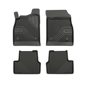 Set 5 covorase auto CHEVROLET CRUZE Station Wagon (J308) din 2004-2010, cu covoras tunel median, presuri auto din cauciuc, 4x Stickere auto cu CHEVROLET - Img 3