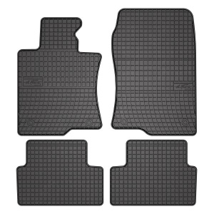 Set 5 covorase auto HONDA ACCORD VIII Estate (CW) din 2013-2018, cu covoras tunel median, presuri auto din cauciuc, 4x Stickere auto cu HONDA - Img 3