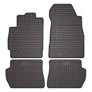 Set 5 covorase auto MAZDA 2 (DE_, DH_) din 2007-2018, cu covoras tunel median, presuri auto din cauciuc, 4x Stickere auto cu MAZDA - Img 3