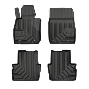 Set 5 covorase auto MAZDA CX-3 (DK) din 2012-2015, cu covoras tunel median, presuri auto din cauciuc, 4x Stickere auto cu MAZDA - Img 3