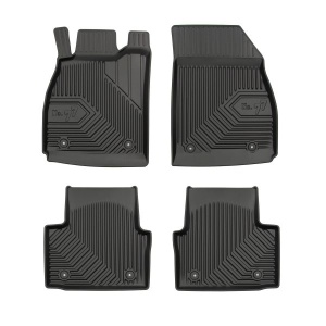 Set 5 covorase auto OPEL INSIGNIA A (G09) din 2009-2018, cu covoras tunel median, presuri auto din cauciuc, 4x Stickere auto cu OPEL - Img 3