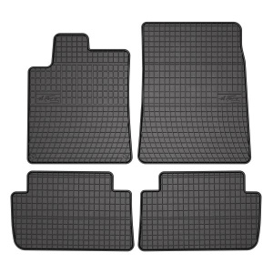 Set 5 covorase auto PEUGEOT 407 SW (6E_, 6D_) din 2019-2024, cu covoras tunel median, presuri auto din cauciuc, 4x Stickere auto cu PEUGEOT - Img 3