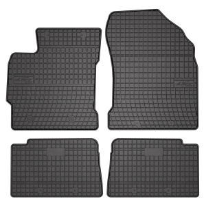 Set 5 covorase auto TOYOTA AURIS (_E18_) din 2007-2015, cu covoras tunel median, presuri auto din cauciuc, 4x Stickere auto cu TOYOTA - Img 3