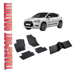 Set 5 covorase CITROEN DS 4 CROSSBACK din 11.2015-06.2018, cu covoras tunel median, CAROSERIE HATCHBACK, Presuri cauciuc 100%, compatibil cu autoturismul CITROEN DS 4 CROSSBACK, Rigum