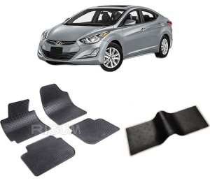 Set 5 covorase HYUNDAI ELANTRA V din 07.2011-02.2016, cu covoras tunel median, CAROSERIE SEDAN, Presuri cauciuc 100%, compatibil cu autoturismul HYUNDAI ELANTRA V, Rigum - Img 2