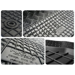 Set 5 covorase MERCEDES GLS PHEV din 2019-PREZENT, cu covoras tunel median, CAROSERIE SUV, Presuri cauciuc 100%, compatibil cu autoturismul MERCEDES GLS PHEV, Rigum - Img 5