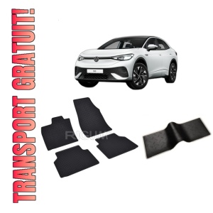 Set 5 covorase VOLKSWAGEN ID .5 din 2022-PREZENT, cu covoras tunel median, CAROSERIE SUV, Presuri cauciuc 100%, compatibil cu autoturismul VOLKSWAGEN ID .5, Rigum