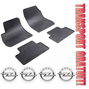 Set 6 covorase Opel Zafira C (7 locuri) Van 01.2012 - 07.2019 si 4 stickere rotunde Opel