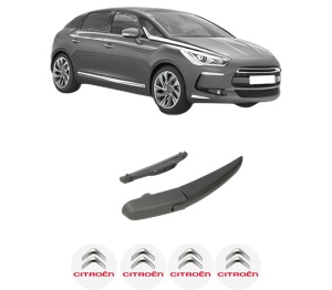 Set brat stergator spate cu lamela pentru CITROEN DS5 din 2011-2015, pentru spate, din cauciuc siliconat rezistent, 4 stickere auto CITROEN v2436