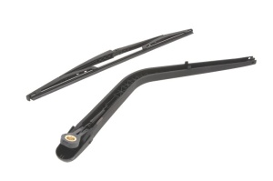 Set brat stergator spate cu lamela pentru FIAT DOBLO Box Body/MPV (223_) din 2005-2010, pentru spate, din cauciuc siliconat rezistent, 4 stickere auto FIAT v2181