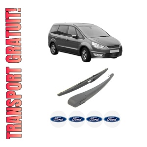 Set brat stergator spate cu lamela pentru FORD GALAXY II (WA6) din 2006-2015, pentru spate, din cauciuc siliconat rezistent, 4 stickere auto FORD