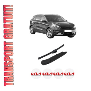 Set brat stergator spate cu lamela pentru KIA NIRO I (DE) din 2016-2022, pentru spate, din cauciuc siliconat rezistent, 4 stickere auto KIA