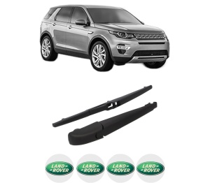 Set brat stergator spate cu lamela pentru LAND ROVER DISCOVERY SPORT (L550) din 2014-2020, pentru spate, din cauciuc siliconat rezistent, 4 stickere auto LAND ROVER v1595