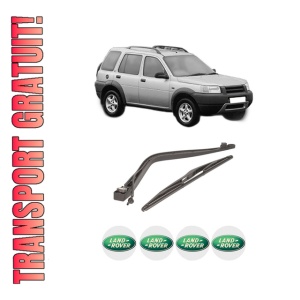 Set brat stergator spate cu lamela pentru LAND ROVER FREELANDER I (L314) din 1998-2006, pentru spate, din cauciuc siliconat rezistent, 4 stickere auto LAND ROVER