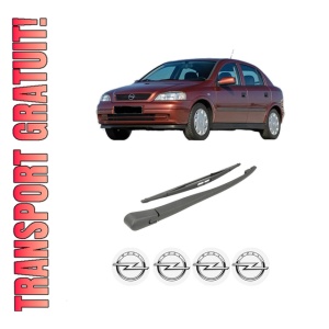 Set brat stergator spate cu lamela pentru OPEL ASTRA G CLASSIC (T98) din 2004-2009, pentru spate, din cauciuc siliconat rezistent, 4 stickere auto OPEL