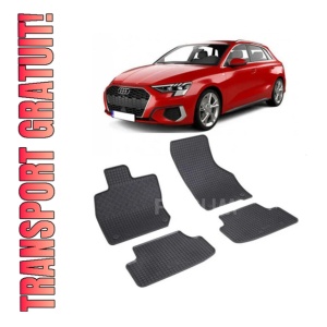 Set covorase Audi A3 2020-prezent, din cauciuc 100%, compatibile cu autoturismul AUDI A3