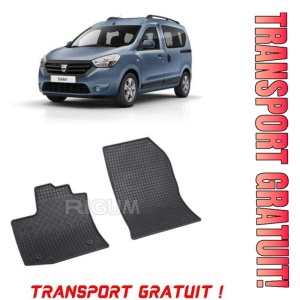 set covorase auto dedicate, din cauciuc 100% Premium Dacia Dokker, Van, fabricat din 11.2012 - Prezent, 2 Locuri - Transport Gratuit