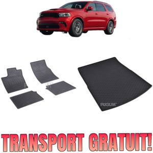 Set Covorase Auto Si Tavita Portbagaj DODGE DURANGO 3 WK2 FACELIFT 2 din 2021 - 2026, caroserie suv, 7 LOCURI RAND 3 CULCAT