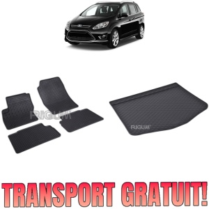 Set Covorase Auto Si Tavita Portbagaj FORD C-MAX II din 11.2010 - 06.2019, caroserie van, ROATA REZERVA MICA / KIT REPARATIE