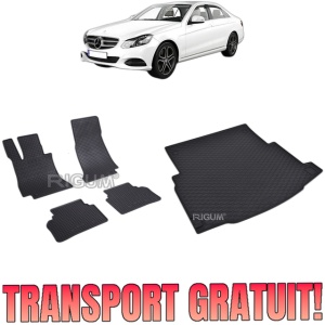 Set Covorase Auto Si Tavita Portbagaj MERCEDES E-CLASS W213 din 04.2016 - 07.2023, caroserie sedan, FARA SUBWOOFER