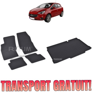 Set Covorase Auto Si Tavita Portbagaj OPEL CORSA E din 12.2014 - 05.2019, caroserie hatchback, PORTBAGAJ INFERIOR