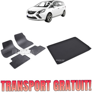 Set Covorase Auto Si Tavita Portbagaj OPEL ZAFIRA C din 01.2012 - 07.2019, caroserie van 5 locuri, 5 LOCURI