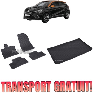 Set Covorase Auto Si Tavita Portbagaj RENAULT CAPTUR II E-TECH FULL HYBRID din 08.2022 - 2026, caroserie suv, PORTBAGAJ SUPERIOR