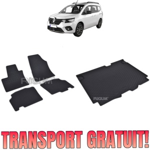 Set Covorase Auto Si Tavita Portbagaj RENAULT KANGOO III FURGON din 06.2021 - 2026, caroserie van, 5 LOCURI