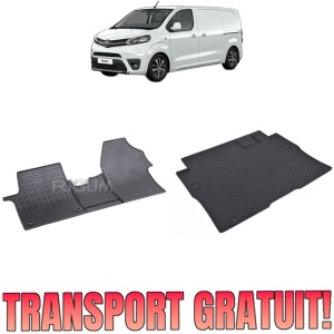 Set Covorase Auto Si Tavita Portbagaj TOYOTA PROACE II din 01.2016 - 2026, caroserie van 2-3 locuri, AMPATAMENT L2