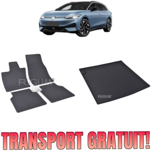 Set Covorase Auto Si Tavita Portbagaj VOLKSWAGEN ID.7 din 06.2024 - 2026, caroserie combi, PORTBAGAJ INFERIOR SI SUPERIOR