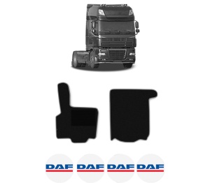 Set covorase Camion Tir DAF 95 XF din 1997-2002, Auto, 4x Stickere auto cu DAF