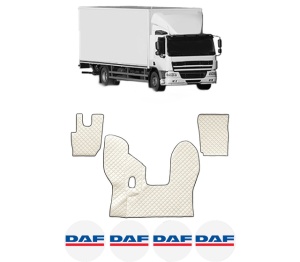 Set covorase Camion Tir DAF CF din 2013-2019, Auto, 4x Stickere auto cu DAF