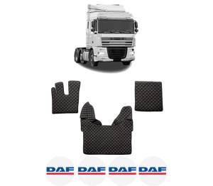 Set covorase Camion Tir DAF XF 105 din 2005-2013, Auto, 4x Stickere auto cu DAF