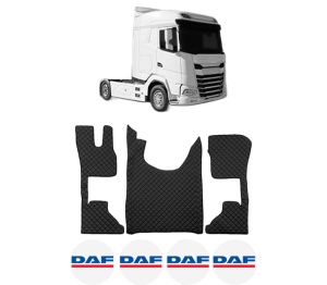 Set covorase Camion Tir DAF XG+ din 2021, Auto, 4x Stickere auto cu DAF