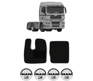 Set covorase Camion Tir MAN TGA din 1999-2012, Auto, 4x Stickere auto cu MAN