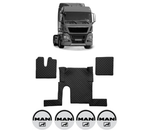 Set covorase Camion Tir MAN TGX I din 2006-2021, Auto, 4x Stickere auto cu MAN