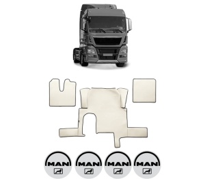 Set covorase Camion Tir MAN TGX I din 2006-2021, Auto, 4x Stickere auto cu MAN