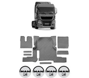 Set covorase Camion Tir MAN TGX I din 2006-2021, Auto, 4x Stickere auto cu MAN