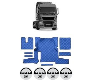 Set covorase Camion Tir MAN TGX I din 2006-2021, Auto, 4x Stickere auto cu MAN