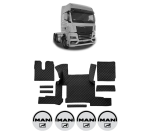 Set covorase Camion Tir MAN TGX II din 2020, Auto, 4x Stickere auto cu MAN