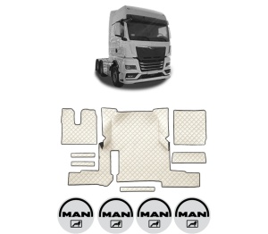 Set covorase Camion Tir MAN TGX II din 2020, Auto, 4x Stickere auto cu MAN