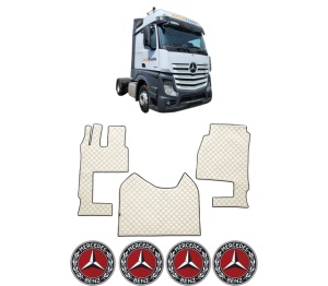 Set covorase Camion Tir MERCEDES-BENZ ACTROS MP4 / MP5 din 2011-2024, Auto, 4x Stickere auto cu MERCEDES-BENZ