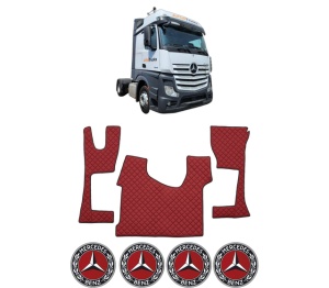 Set covorase Camion Tir MERCEDES-BENZ ACTROS MP4 / MP5 din 2011-2024, Auto, 4x Stickere auto cu MERCEDES-BENZ