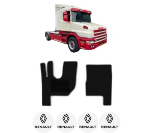 Set covorase Camion Tir RENAULT TRUCKS T din 2004-2023, Auto, 4x Stickere auto cu RENAULT TRUCKS
