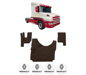 Set covorase Camion Tir RENAULT TRUCKS T din 2004-2023, Auto, 4x Stickere auto cu RENAULT TRUCKS