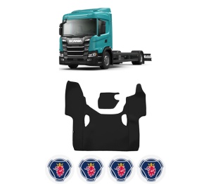 Set covorase Camion Tir SCANIA G II din 2017-2023, Auto, 4x Stickere auto cu SCANIA