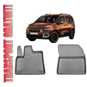 Set covorase CITROEN BERLINGO E- ELECTRIC, din 09.2021 - Prezent, covorase tavita, caroserie VAN 2-3 LOCURI, ampatament scurt si lung, compatibile cu autoturismul CITROEN BERLINGO E- ELECTRIC, ARISTAR