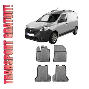 Set covorase DACIA DOKKER, din 11.2012 - 09.2021, covorase tavita, caroserie VAN 2-5 LOCURI, compatibile cu autoturismul DACIA DOKKER, ARISTAR